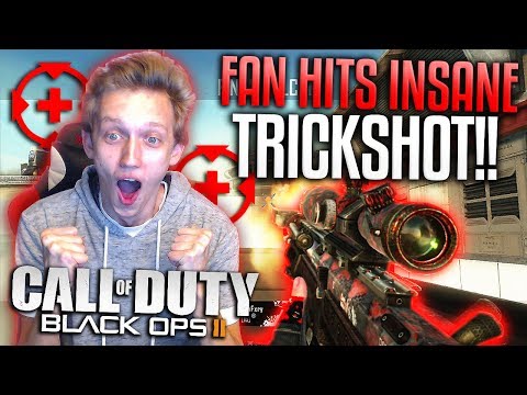 FAN HITS INSANE TRICKSHOT! (BUT I DIDN'T KNOW IT WAS AIMBOT)