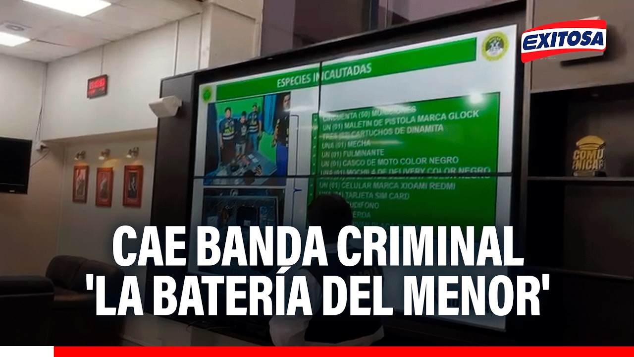 🔴🔵 Cae banda criminal 'La batería del menor': Delincuentes utilizaban a menores de edad