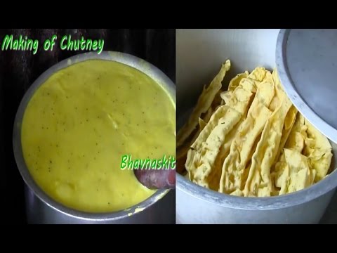 Fafda making Stall with full recipe of Fafda and Chutney by Bhavna