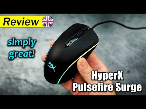 HyperX Pulsefire Surge RGB žaidimų pelė, Juoda video