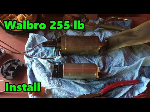Walbro 255 fuel pump Install on the 240sx (S14) drift build