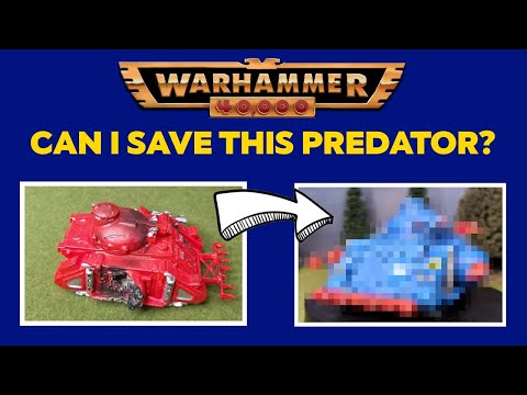 Predator Tank Restoration - Warhammer 40k Space Marines 90s 2nd edition