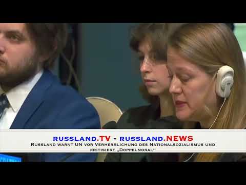 Russland warnt UN vor Verherrlichung des Nationalsozialismus und kritisiert „Doppelmoral“ Russland warnt UN vor Verherrlichung des Nationalsozialismus und kritisiert „Doppelmoral“