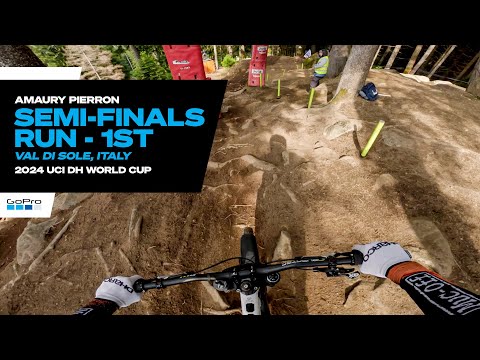 GoPro: IMPRESSIVE 1st Place Semi Final Run - Amaury Pierron - '24 UCI Downhill MTB World Cup