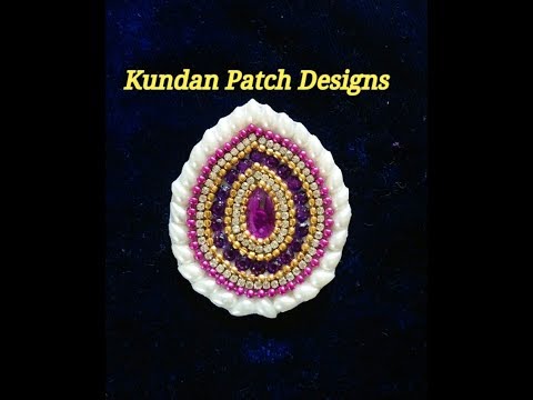 How to make kundan patch for blouse Saree /diy patch/stone patch by art my passion Video