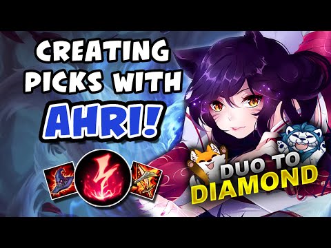CREATING PICKS WITH AHRI! DUO TO DIAMOND - VICKSY | League of Legends