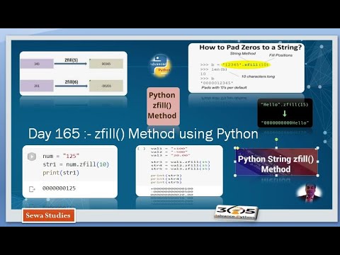 Day 165 Zfill Method Using Python