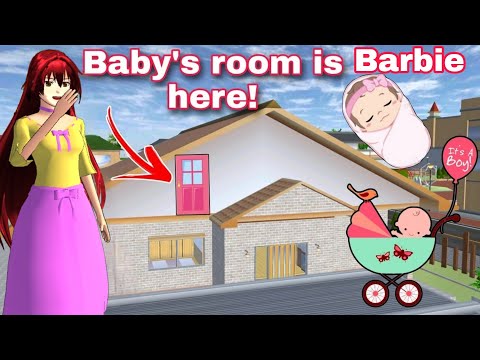 توجد غرفة بيبي باربي سريه There's a Secret Baby Barbie Room in girl house in SAKURA SCHOOL SIMULATOR