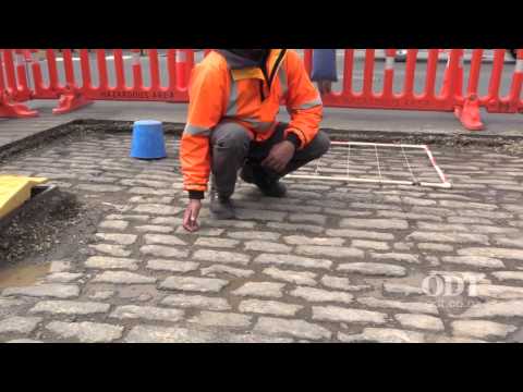 Cobblestones removed