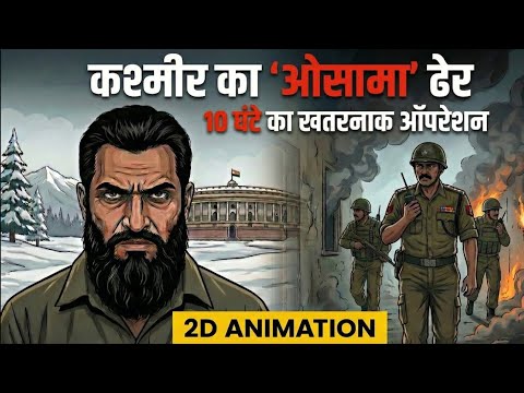 Operation Ghazi: How BSF Killed The Most Wanted Terrorist? | 2D Animation