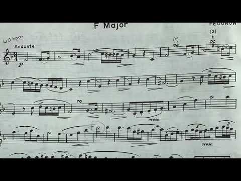 Rubank Selected Studies for Saxophone, pg. 6 F Major