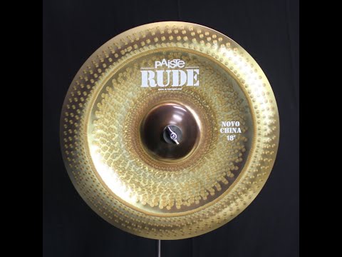 Paiste 18" Rude Novo China - 1378g (video demo) image 2