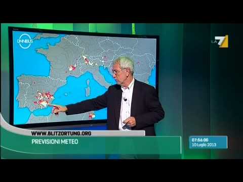 Le previsioni del tempo di mercoledì 10 luglio 2013