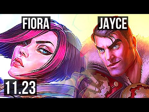 FIORA vs JAYCE (TOP) (DEFEAT) | 8 solo kills, Rank 6 Fiora, 400+ games | EUW Challenger | 11.23
