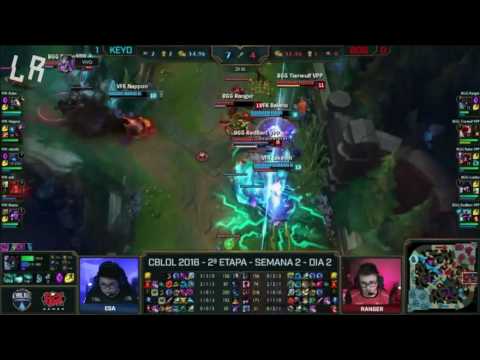 Rakin realiza QUADRAKILL de Viktor (CBLoL 2016 - 2ª Etapa: BGxKeyd)