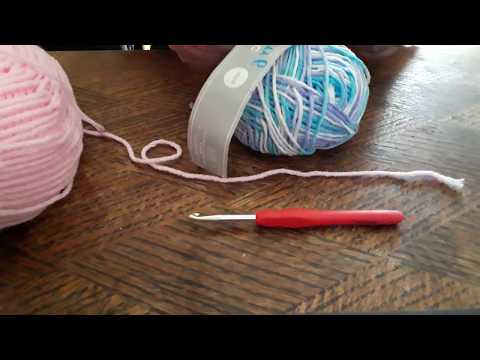 CROCHET - Cours n°1 - Nœud coulant et chaînette.