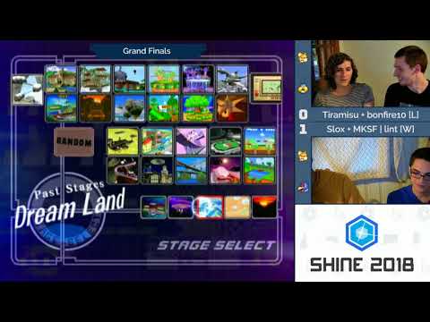 NE Melee Invitational 2018 - Tiramisu/bonfire [L] (Green) vs. lint/Slox [W] (Red) - SSBM Doubles GF