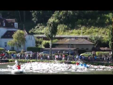 Schwimmstart beim Triathlon 2012 Bad Ems