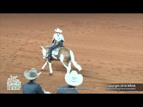Colonels Splashy Gun ridden by Brenda Joyce  - 2016 NRHA Derby (Non Pro Derby Sec. 1)