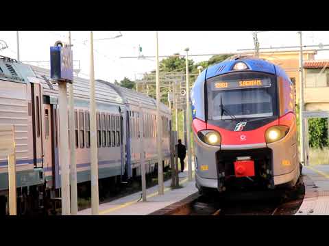 Un INCROCIO a Zappulla ed una E464 in Partenza...linea Messina-Palermo