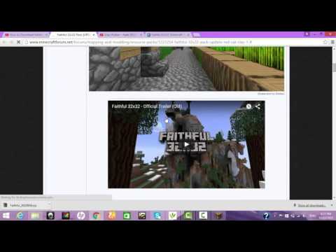 how to download faithful 32x32 texture pack for minecraft