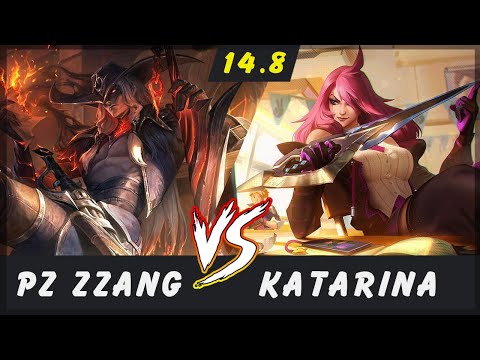 Pz ZZang - Yone vs Katarina MID Patch 14.8 - Yone Gameplay