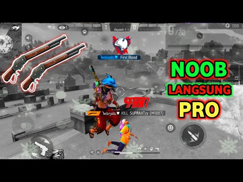NOOB 🔜 PRO‼️Tutorial Cara Jago Aim On Poin Pake Shotgun 2 !! Cara Jadi Pro Player Free Fire