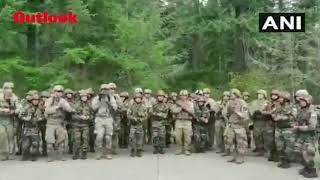 Indian, American Soldiers Dance Together In USA