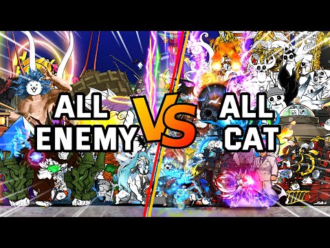 The Battle Cats : All Enemies vs All Cats