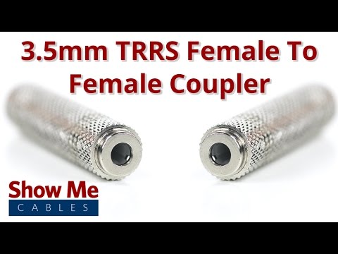 3.5mm Female To 3.5mm Female Adapter - TRRS #3868