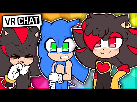 Sonic & Shadow Meet Shadina The Hedgehog! (VR Chat)