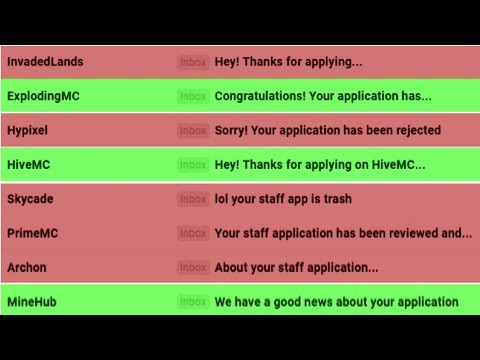 Skeppy - I APPLIED FOR STAFF on 50 MINECRAFT SERVERS (IT WORKED)