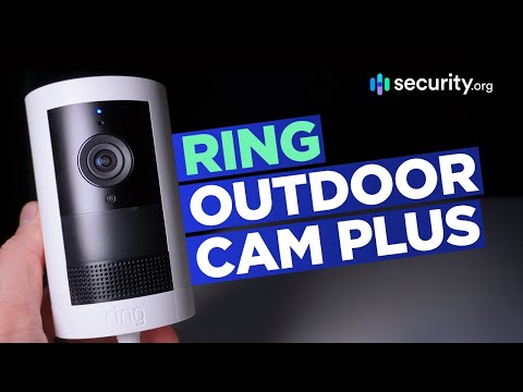 Like-New Ring Outdoor Cam Plus, Battery (newest model), Home or business security, Wide-Angle 2K Video with Ring Vision, Low-Light Sight for full-color night vision, Mount-Anywhere Versatility, Black video review thumbnail