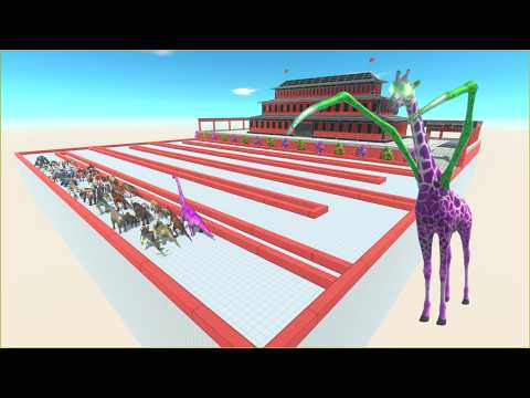ESCAPE FROM ALIEN GIRAFFE #5 - Animal Revolt Battle Simulator - ARBS