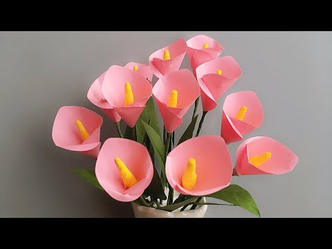 ABC TV | How To Make Mini Calla Lily Flower With Shape Punch - Craft Tutorial