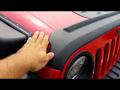 BushWacker JK Wrangler Tailgate and Hood armor. Quick Look!