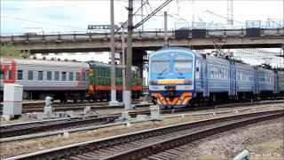 preview picture of video 'Электричка в Брянск  ( Trains in the Bryansk )'