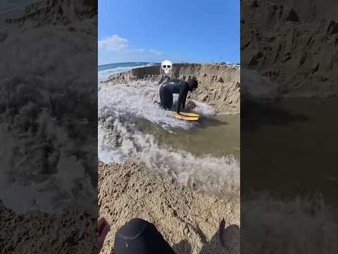 Power of water 💀 #water #beach