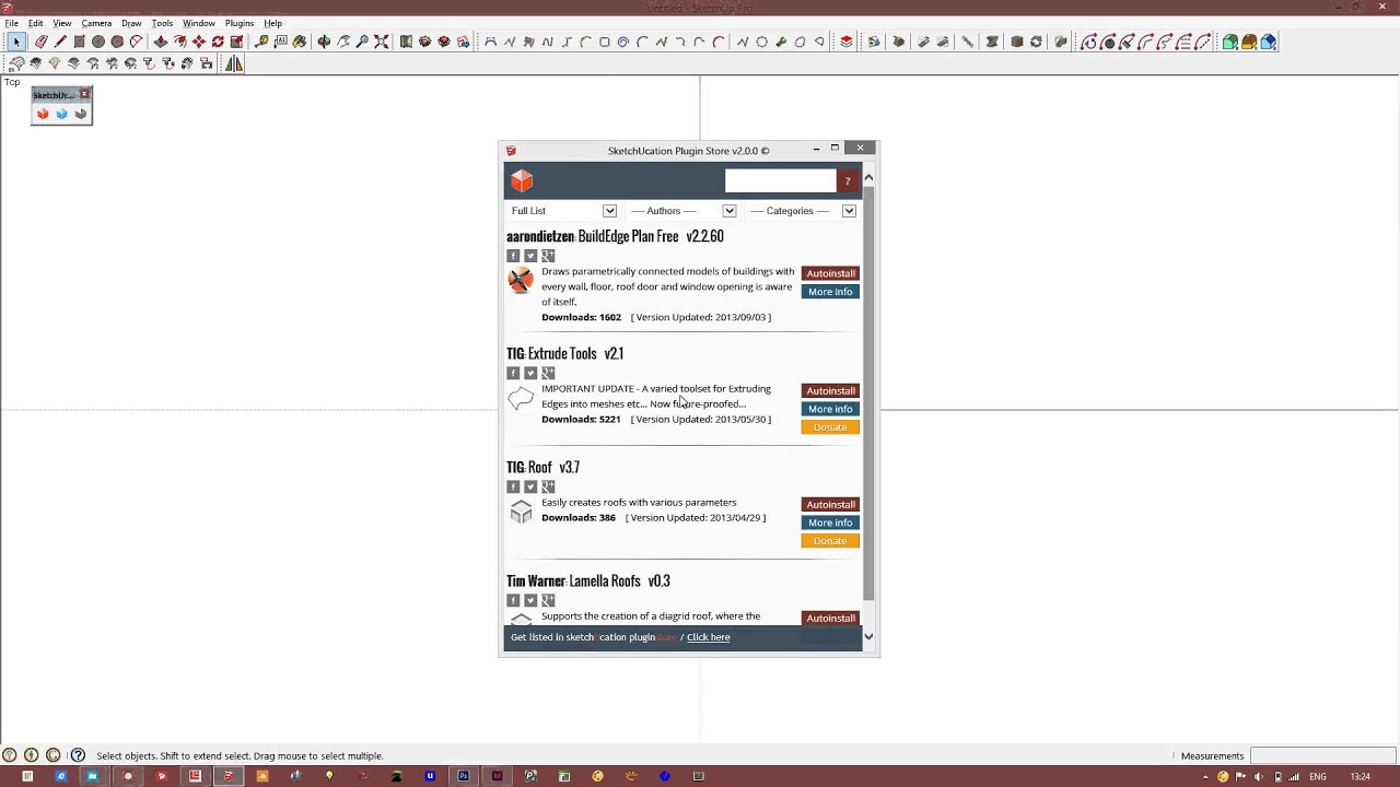 SketchUp Plugins Tutorial | Installing plugins with the PluginStore