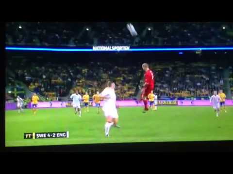 Zlatan Ibrahimovic scores overhead kick against England 4-2