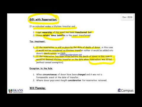 ACCA ATX - Inhertitance Tax 3