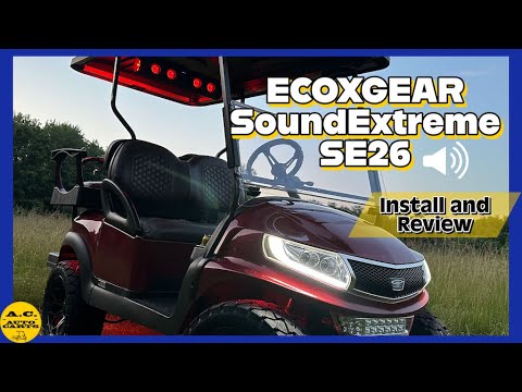 DIY EcoXgear Soundbar install on our Club Car Precedent golf cart.