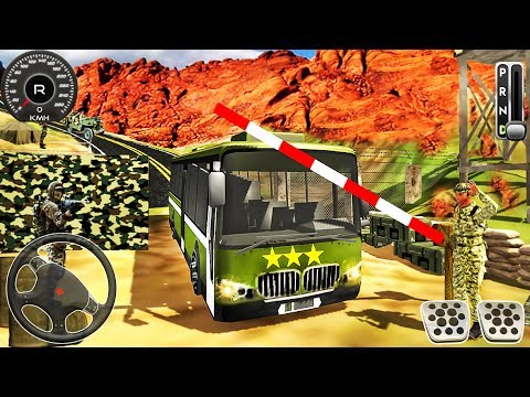 Drive Army Bus Transport Duty Us Soldier 2019 - Offroad Driving Bus - Android GamePlay