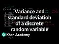Variance and standard deviation of a discrete random variable | AP Statistics | Khan Academy