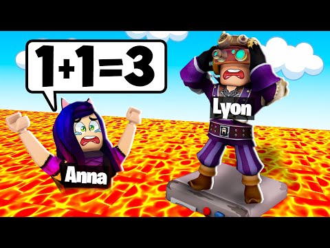 RISPONDI 2+2=? PER SALVARTI DALLA LAVA SU ROBLOX!!