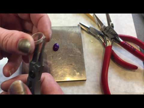 How to make a bezel and set a cabochon - Part one.