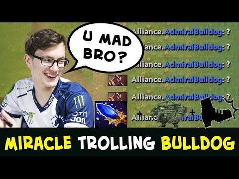 ⚡️MAKE HIM A STONE ND KICK ALREADY !!⚡️ Miracle tilting AdmiralBulldog ⚡️ insane Aghanim ⚡️