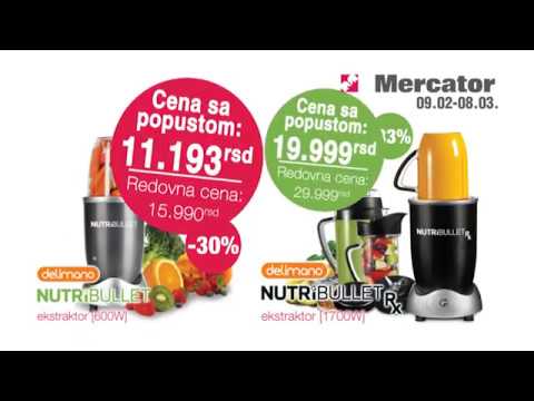 Mercator Fresh market: uštedite do 10.000 dinara za kupovinu NutriBulleta 09.02. - 08.03.2017.