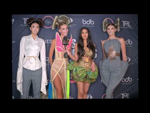 Meghana Patel interviews three models backstage at Art Hearts Fashion LAFW