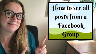 How to see all posts from Facebook Groups in your news feed